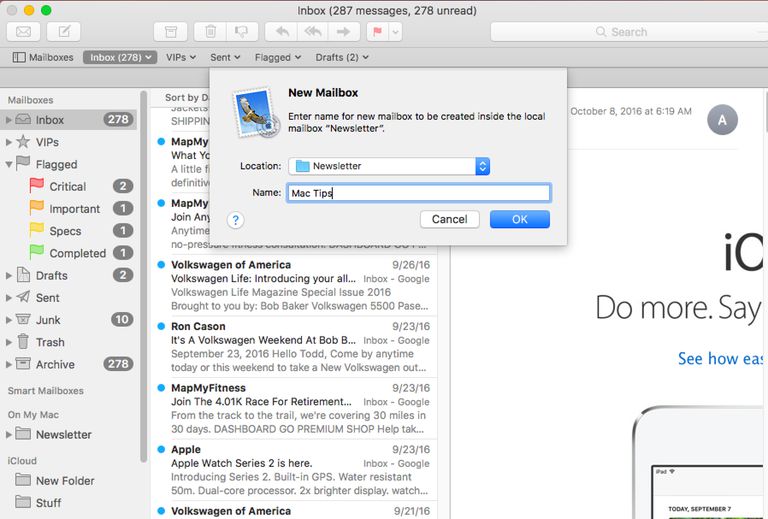 youtube move a file to a new folder for mac